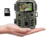 【Mini cámara salvaje líder del mercado】Con el cuerpo de la mini cámara, la cámara de rastreo MINI301 es tan pequeña como una palma y se puede sostener con una mano. Es portátil para todas las actividades al aire libre.
