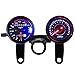 iztor Motorcycle Gauge Combo 13000 RPM Tachometer 0-160km/h Speedometer Odometer with Backlit LED Stainless Steel Mounting Brackets Kit for Yamaha Suzuki Honda Kawasaki