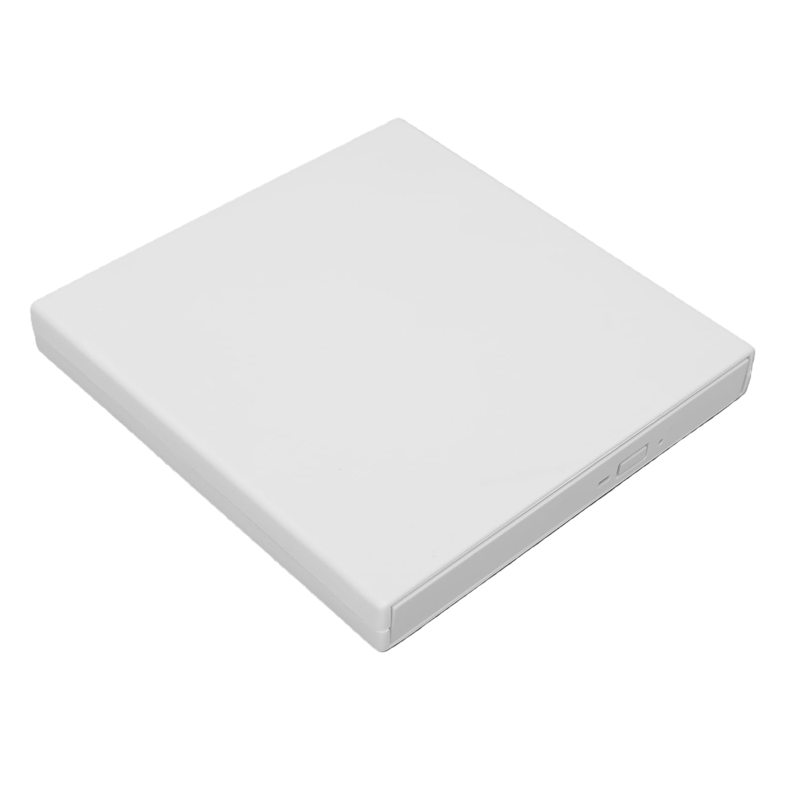 Unidad óptica Externa USB, Lector de Discos 4K 5Gbps Compatible con Discos de 8 Cm y 12 Cm, for Uso con de 8 y 12 (White)