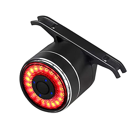 towild Luces de bicicleta recargables por USB, luces de ciclo trasero, impermeables, IPX7, sensor de freno, inteligente para advertencia de ciclismo, lámpara de cola de montaña LED Cover