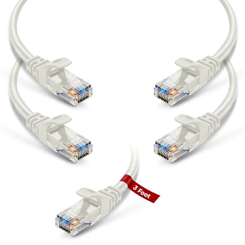 NewYork Cables - 3 Foot Ethernet Cable, UTP Pure Copper 4 Pair,...