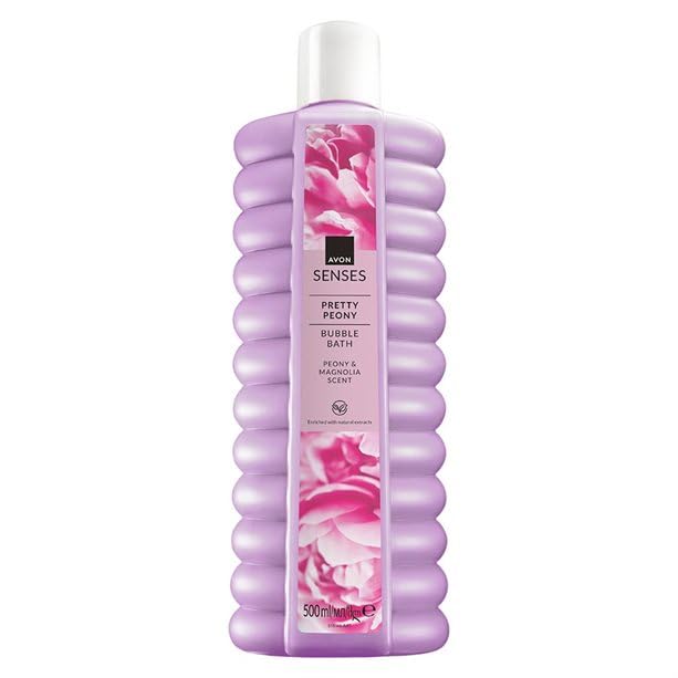 Avon Senses Bubble Bath Pretty Peony - Espuma de baño (500 ml)