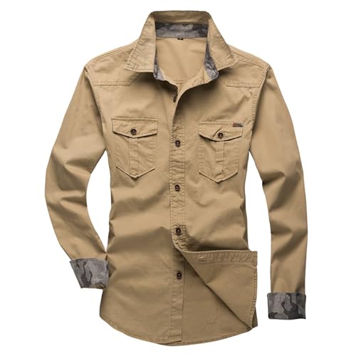 Chemise de travail confortable homme col montant anti-transpiration