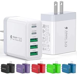 [2-Pack] USB C Wall Charger, 60W Fa...