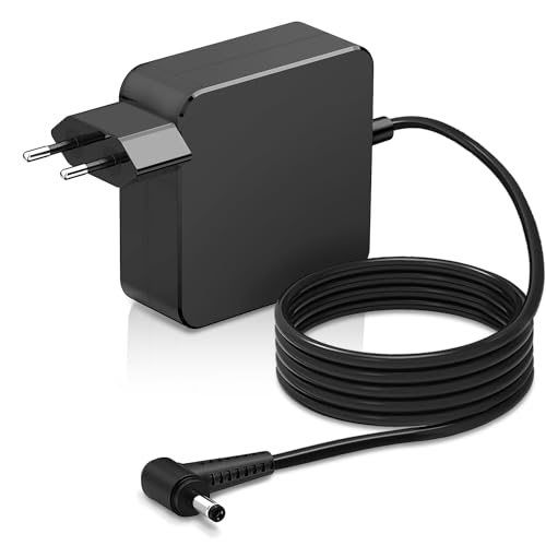 YHNZXCD Cargador para Ordenador portátil 45W alimentación Compatible con Lenovo IdeaPad 100 110 120 130 (S) 300 310 320 330 (S) 500 510 520 710 (S) Serie portátil (4,0 x 1,7 mm)