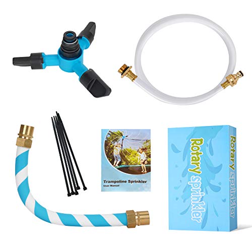 SOOFUN Trampoline Sprinkler for Kids Outdoor Play, Trampoline Accessories Sprinkler Water Park, Outdoor Trampoline Water Play Sprinklers for Kids Boys Girls Adults, Fun Water Park Summer Toys - Thumbnail 6