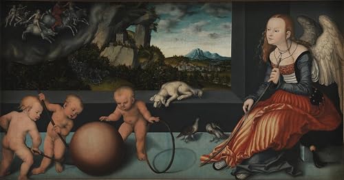 Tableau art mural Lucas Cranach affiche vintage John Frederick de Saxe décoration chambre 60x90