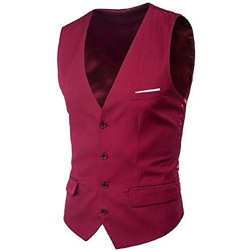 Preisvergleich Produktbild Herren Slim Solid Weste Gr. 56, gules