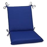 Pillow Perfect Fresco Solid Indoor/Outdoor One Piece Chair Cushion Deep Seat, Weather and Fade Resistant, Square Corner - 36.5