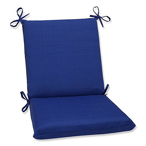 Pillow Perfect Fresco Solid Indoor/Outdoor One Piece Chair Cushion Deep Seat, Weather and Fade Resistant, Square Corner - 36.5