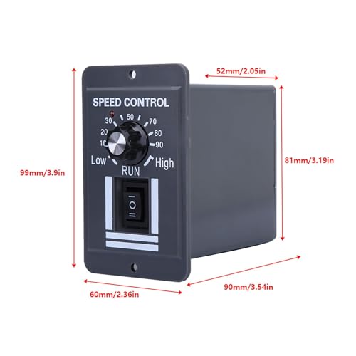 Kodrily PWM Brush Motor Controller, DC 12-60V 40A Motor Speed Controller, CW CCW Speed and Reversible Switch for DC Electric Motor, 2.36x3.54x3.9in by Kodrily - Image 2