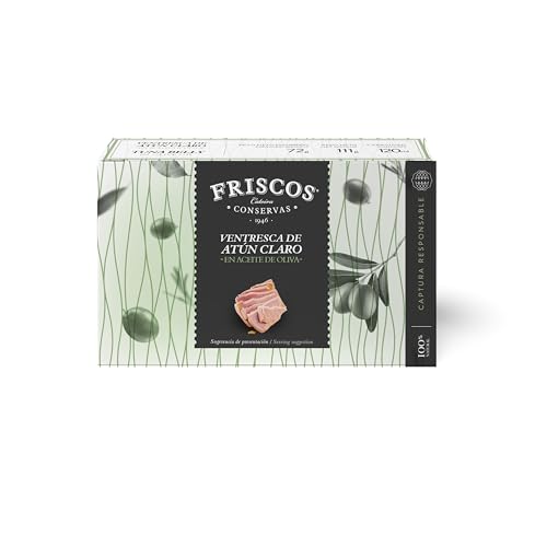 FRISCOS Ventresca de Atún Claro fileteada en aceite de oliva 12 unidades