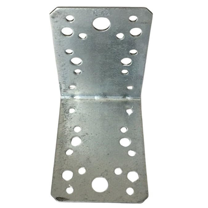 Piastra Angolare in ferro zincato cm 9 x 9 x 6,5