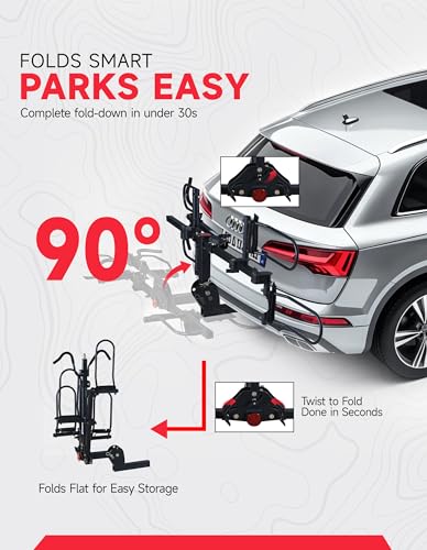 Young 2-Bike Hitch Rack Platform Style