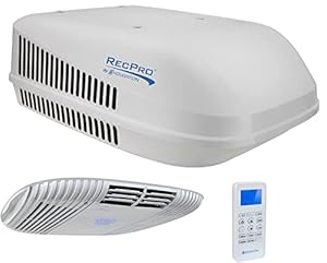 RecPro RV Air Conditioner 15K Ducted or Non-Ducted | Quiet AC | 110-120V | Heat Pump and Cooling | Easy Install | All-in-One Unit | For Camper, Fifth Wheel, Food Trucks (Non-Ducted, White)