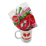😎TAZAS ORIGINALES PARA REGALAR: Taza graciosa fabricada en cerámica de alta calidad es un regalo muy original para sorprender con unas golosinas. La taza incluye en el interior una bolsa de chuches convirtiéndola en una caja regalo para cumpleaños.