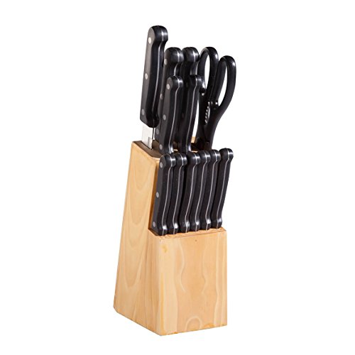 Set Cuchillos Cocina 13 Piezas Acero inox Base