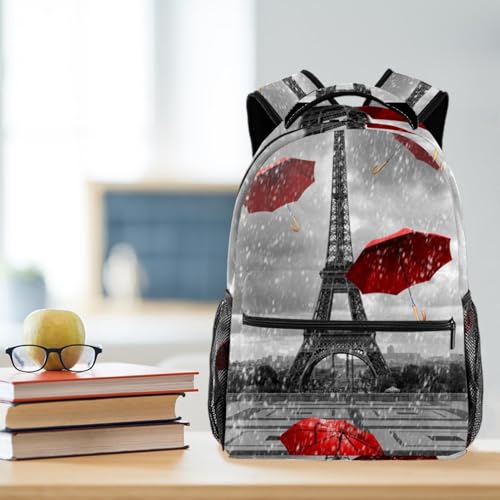 Sac à dos Tour Eiffel original multicolore avec motif graphique chic - 5
