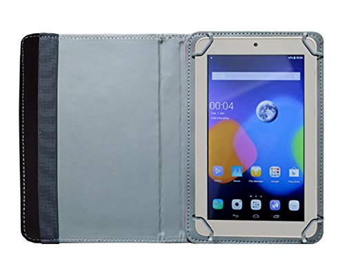 Image of Fastway Rotating Leather Flip Case Cover for Amazon Fire HD 8 Tablet (Black)
