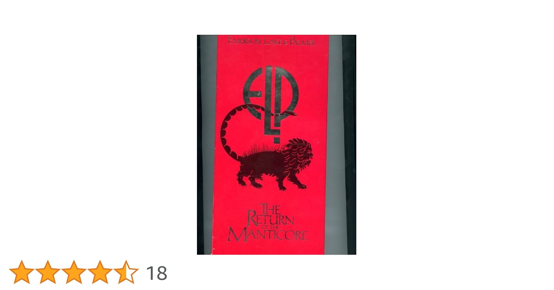 米4CD Emerson, Lake &amp;amp; Palmer The Return Of The Manticore 3834840042PROMO Victory (10) /00440 Emerson, Lake & Palmer – The Return Of The Manticore