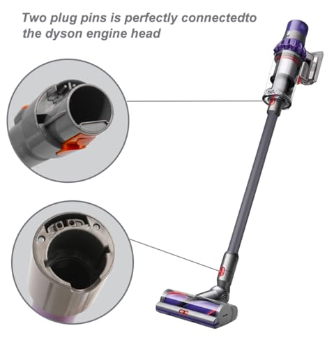 Qygba Ersatzteile Verlängerungsrohr für Dyson V7 V8 V10 V11 V15 Staubsauger, Saugrohr Länge 73 cm, Rohr Ersatz für 969109 (Grau)