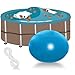 AMSNINK Poolkissen Rund für Winter, 120 x 120 cm Hochwertiges Luftkissen Pool, Perfekt für Poolkissen Winter, Schützt vor Einfrieren & Schneeansammlungen – Langlebiges PVC-Material 12 cm günstig Kaufen-AMSNINK Poolkissen Rund für Winter, 120 x 120 cm Hochwertiges Luftkissen Pool, Perfekt für Poolkissen Winter, Schützt vor Einfrieren & Schneeansammlungen – Langlebiges PVC-Material