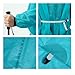 Waterproof Rain Cloak with Backpack Cover for Camping and Hiking, 15D Nylon, Extended Brim, Blue, Size M（Blue L）