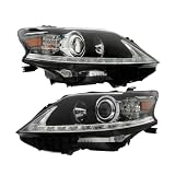 Silscvtt Driver and Passenger Side Headlight Assembly Replacement for Lexus RX350 RX450h 2013-2015 HID Xenon Halogen w/DRL w/o AFS Headlamp LH+RH