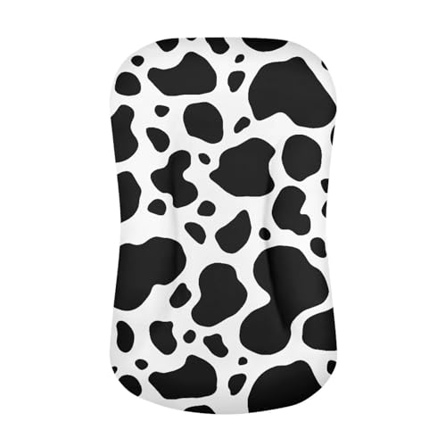 Kathyboom Cow Print Baby Lounger Cover Ultra Soft Baby Crib Cover Durable Baby Nest Pillow Cover Fit for Most Baby Boys and Girls