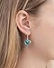 Bottled Up Designs Handmade Homespun Hearts Earrings, Recycled Vintage Glass, Sterling Silver, Eco Friendly, Made in USA, Mothers Day, Women, Anniversary (Mason Jar (Aqua))