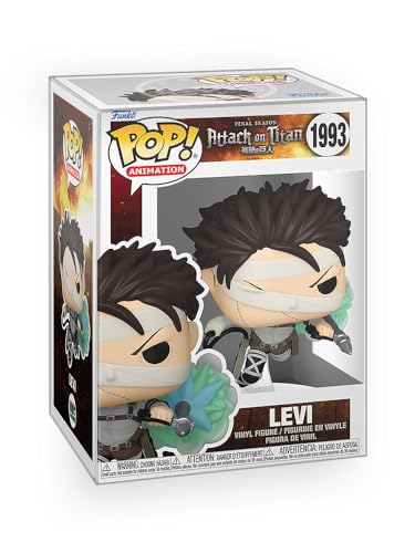 Epic Collectibles ポップアニメ:進撃の巨人 - バンデージ付きリーバイビニールフィギュア ボックスプロテクター付き Funko対応