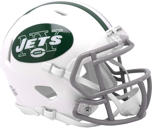 Riddell Speed Mini Casque New York Jets parfait pour décorer votre bureau ou man cave NFL