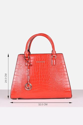 Image of Allen Solly Women's Medium Shoulder & Crossbody Bag | Vegan Leather | Textured Finish | Lightweight & Durable | Everyday Use