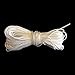 Trimming Shop Nylon Cord 1.2mm Paracord Braided Twisted Synthetic String Rattail Cords for Macrame, Beading, Tassel, Crafting, DIY Projects, 20 Metres, White