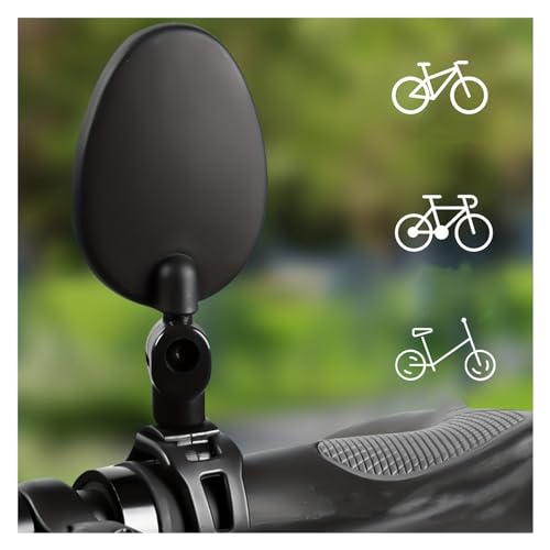 Espejo retrovisor de ciclismo gran angular de 2 piezas para evitar puntos ciegos en ciudad 5