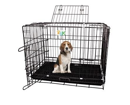 PSK PET MART Psk Double Door Folding Metal Dog Cage With Paw Protector (Size 36 Inch),Black (B07S7D3L85) Amazon Price History, Amazon Price Tracker