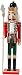 Meiruyu 50CM Soldado Cascanueces de Madera/Adornos de Marionetas de Madera Pintados a Mano/Decoraciones navideñas de Soldado Tradicional/Decoración para el hogar (A)