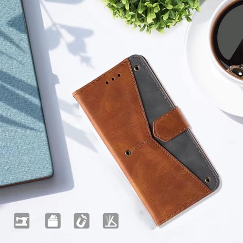 Image of GoldKart Flip Back Cover Case for OnePlus Nord 4 5G| Dual-Color Leather Finish Flip Cover | Inbuilt Stand & Pockets | Flip Cover for OnePlus Nord 4 5G(Faux Leather, Brown)