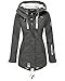 Produktbild MARIKOO Damen Outdoor Softshell Funktions Regen Jacke Wasserabweisend Parka Windbreaker ZMTZ