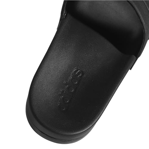 Image of Adidas Men's Adilette Cf+ Mono Cblack, Cblack and Cblack Flip-Flops and House Slippers - 12 UK /India (47.33 EU)