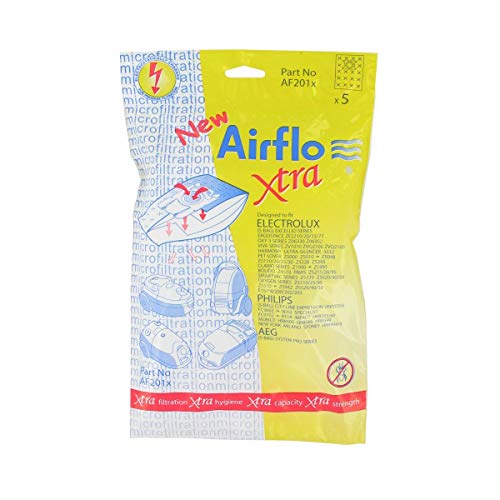 Airflo AF201X Sacs sous Vide Electrolux Excellio/Smart Vac Xtra SMS (Paquet de 5) Cover