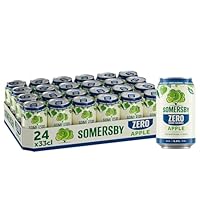 Somersby ZERO 0,0% Apple Cider 0,33 l Dose| 24 Dosen alkoholfreier, Zero Alcohol, Zero Sugar, Zero Calories, 100% erfrischender Somersby Apple Geschmack (24 x 0,33l)