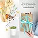 Gift Birds Handmade Stained Glass Suncatcher Genuine Stained Glass Window Hanging Unique Indoor Ornament & Outdoor Decor (Robin)