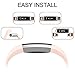 Vancle Fitbit Alta HR Bands, Classic Accessory Alta HR and Alta Band Replacement Wristband for Fitbit Alta 2016 / Fitbit Alta HR (Blush Pink, Large)