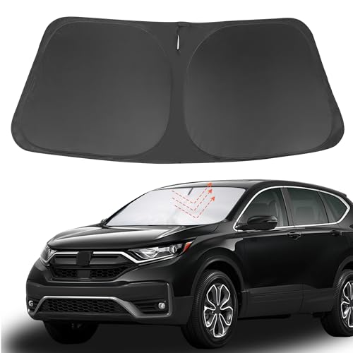 YYCKE - Parasol para parabrisas compatible con Honda CR-V CRV 2017 2018 2019 2020 2021 2022, accesorio plegable que bloquea los rayos ultravioleta