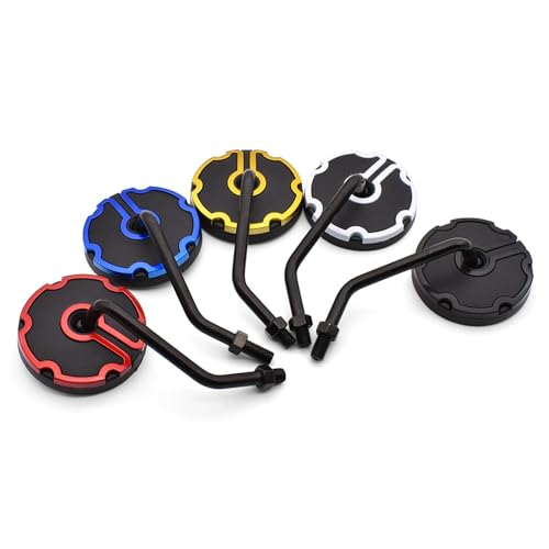 Espejos retrovisores moto universales 10mm rojo accesorios CBR1000RR PCX 125
