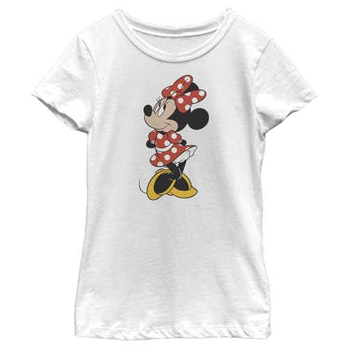 Disney Characters Traditional Minnie Girl's Solid Crew Tee