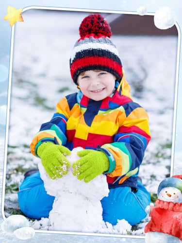 Image of EBOOT 3 Pairs Winter Kids Gloves Warm