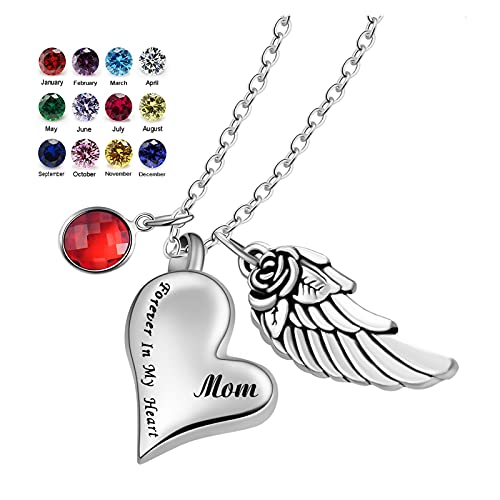 Pendentif funéraire aile d'ange gravé pour le deuil de papa