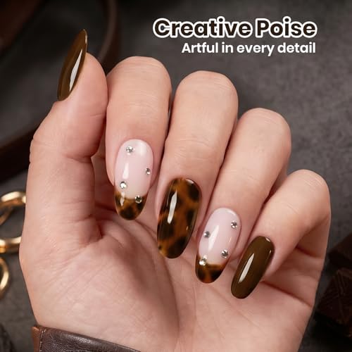 Image of Beetles Brown Gel Nail Polish - Dark Chocolate 15ML /0.51Fl Oz, Dark Brown Gel Polish, Color-Matched Bottle, Soak-Off UV LED, Long-Lasting Holiday & Fall Nails Art for DIY Beginners & Salon Pros